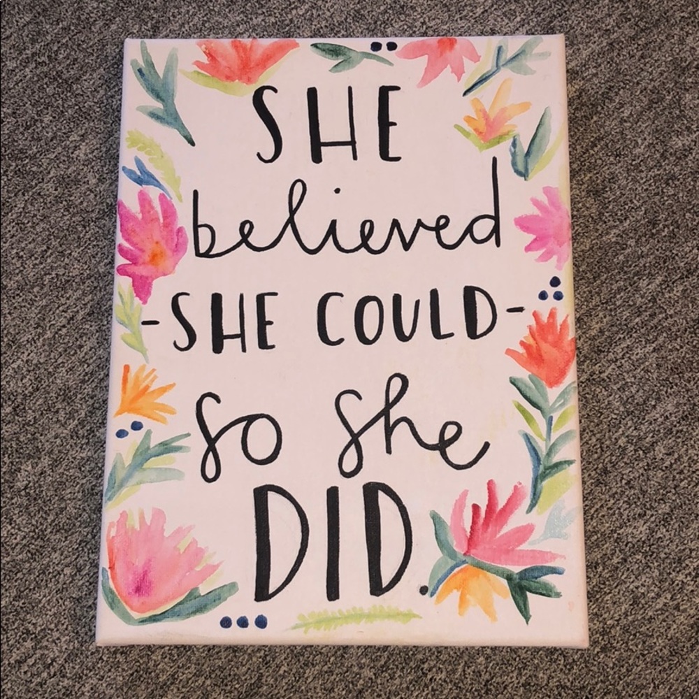 Hand Painted 9x12 Canvas